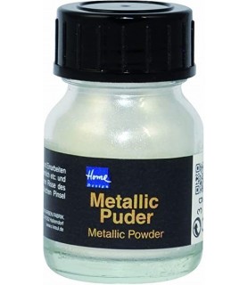 Polvos Metalicos Metallic Puder 3 g Plata-Polvo de Oro-Batallon Manualidades