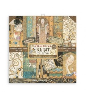Bloc 10 Hojas 30 x 30 cm Klimt Inspiracion - Stamperia-Estampados-Batallon Manualidades