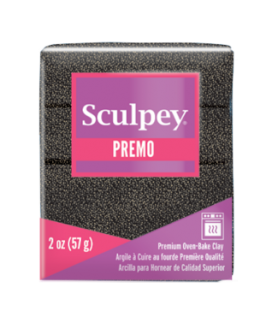Sculpey Premo 57 g - 130º Glitter Negro