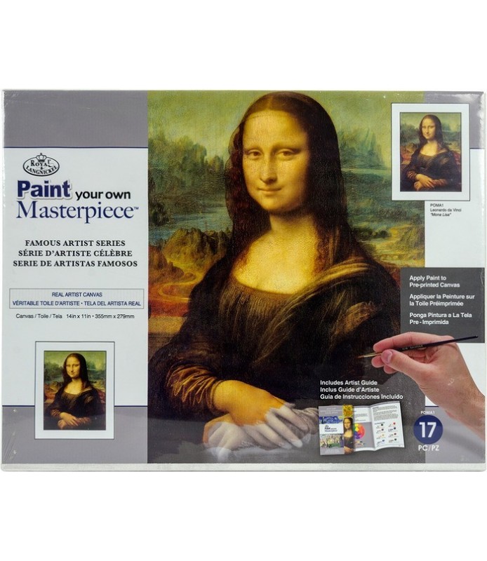 Lienzo Predibujado Artistas Famosos Mona Lisa