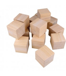 Cubo de Madera Natural 5,8 cm - Artemio