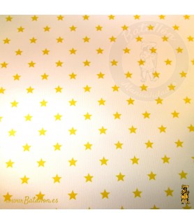 Papel Cartonaje 32 x 48,3 cm Estrellas Yellow -Estampados.-Batallon Manualidades