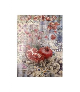 Papel de Arroz Decorado 30 x 42 cm Granadas-Frutas-Batallon Manualidades