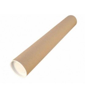 Tubo de Carton Kraft 0,70 cm x 7,65 cm-Tubos Portaplanos-Batallon Manualidades