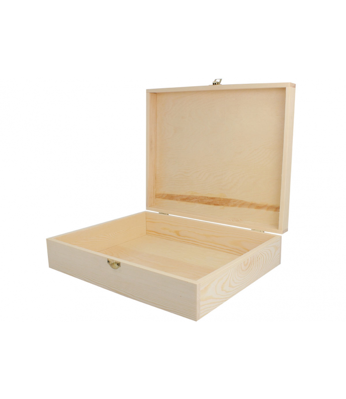 Caja de Chapa Natural de 32 x 26 x 8 cm-Cajas de Madera-Batallon Manualidades