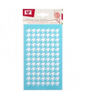 Plantilla Estarcido 10.5 x 18 cm Pata de Gallo