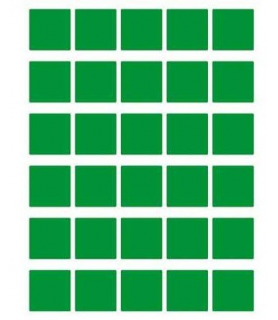 Etiquetas Adhesivas Cuadrados Verdes 2 x 2 cm-Stickers-Batallon Manualidades