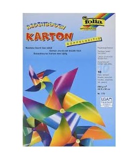 10 Hojas Karton  Irisado 22,5 x 32 cm Folia