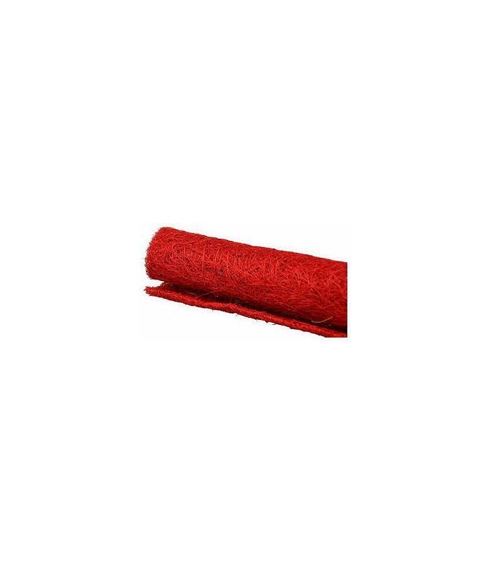 Rollo de Sisal 0,45 x 2 m Folia Rojo-Sisal-Batallon Manualidades