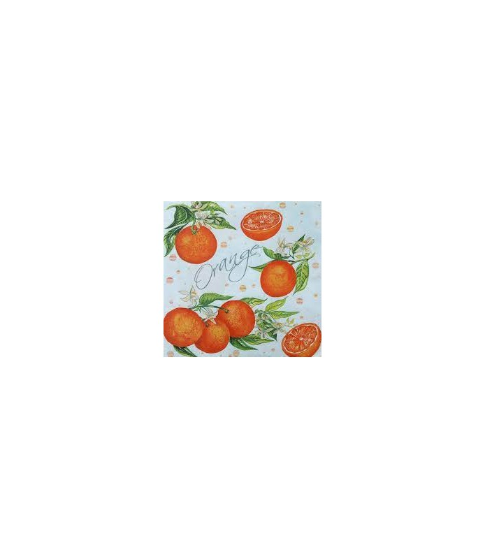 Servilleta Mandarinas-Flores y Frutas-Batallon Manualidades