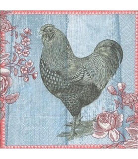 Servilleta Painted Rooster-Animales-Batallon Manualidades