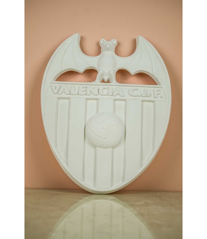 Figura Escayola Alamo Escudo del Valencia 15 cm-Figuras Infantiles y Deportes-Batallon Manualidades