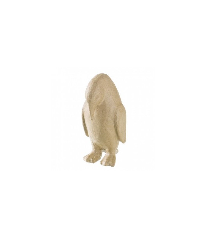 Figura Maché Pingüino de Pie 9,5 x 10 x 20,5 cm-Figuras de Papel Mache-Batallon Manualidades