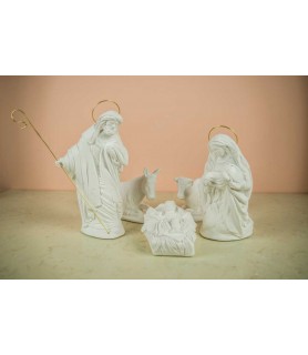 5 Figuras Escayola Alamo Nacimiento 22 cm