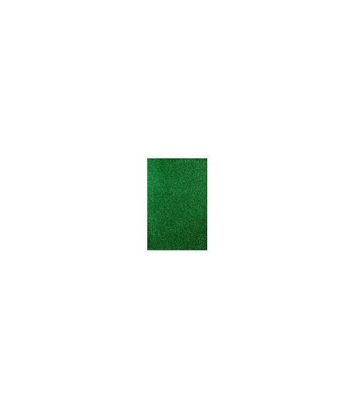 Lamina 20 x 30 cm Glitter Verde-Laminas Glitter-Batallon Manualidades