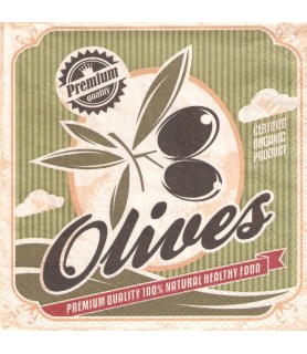 Servilleta Olives-Surtidas-Batallon Manualidades