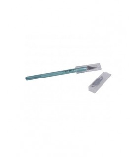 Estilete Aluminio Color Mint + 2 Cuchillas-Cutters-Batallon Manualidades