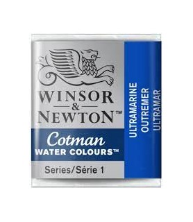 W&N Acuarela Cotman 1/2 Godet Azul Ultramar 660-1/2 Godet Winsor & Newton-Batallon Manualidades