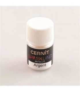 Pigmento de Efecto Cernit Sparkling Plata-Glitter y Purpurina-Batallon Manualidades