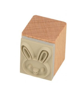 Sello de Madera Conejo 2 x 2,5 cm-Sellos-Batallon Manualidades
