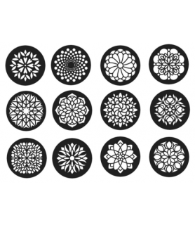 12 Plantillas Mandalas para Pintar Piedras-Plantillas Mandalas / Ornamentos-Batallon Manualidades