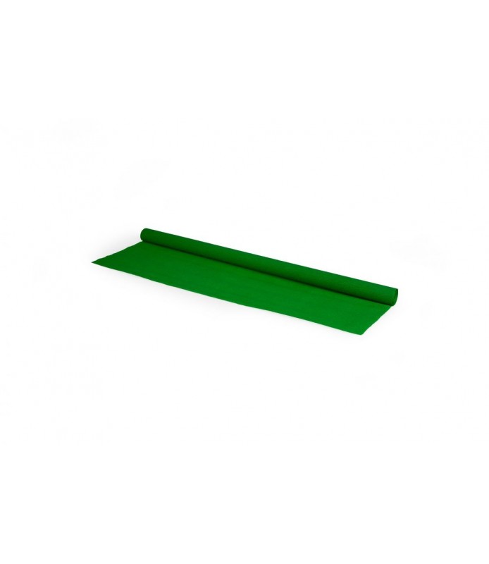 Papel Crepé 0,50 x 2,5 cm 40 g Verde Fuerte-Papel Pinocho-Batallon Manualidades