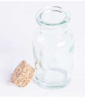 Frasco de Cristal Asas + Tapón 70 cc