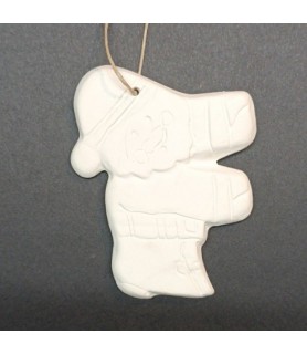 Papa Noel Plano Colgar 9 x 7 cm