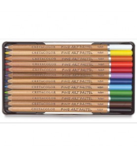Set 12 lápices de colores mina pastel "Cretacolor"-Estuches y Sets de Policromos-Batallon Manualidades