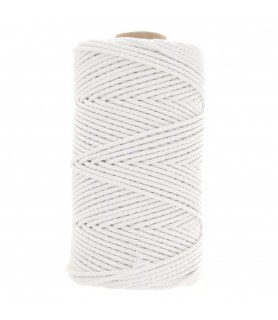 Bobina de Algodón 2 mm (100 m) Blanco 28