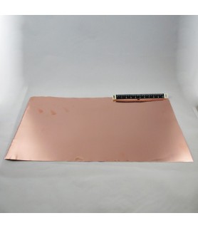 Plancha Cobre 30 x 20 cm y 0.10mm grosor-Lamina de Cobre-Batallon Manualidades
