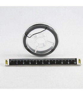 Hilo silicona Negro 1mm 5 mt