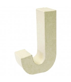 Letra Cartón 3D - 17,5 cm J