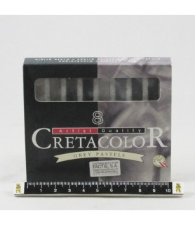 Set de 8 cretas pastel de tonos grises-Cretas-Batallon Manualidades