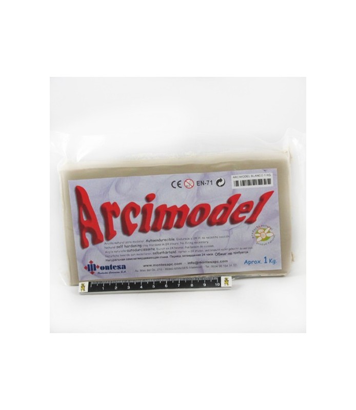 Pasta Cerámica Blanca "Arcimodel" 1 Kg-Pastas Modelar-Batallon Manualidades