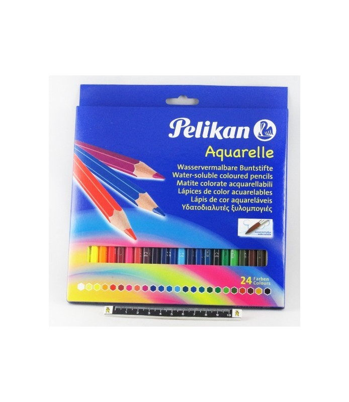 24 Lápices de color acuarelables "Pelikan"