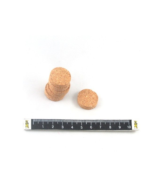 Círculo de corcho de 20 mm-Corcho Blanco-Batallon Manualidades