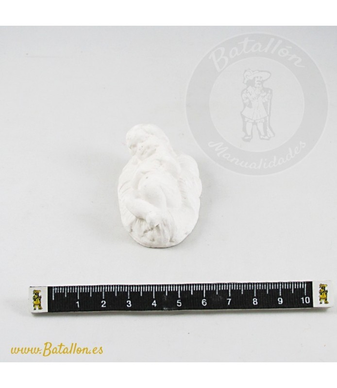 Figura de Escayola Niño Nacimiento 6 x 4 cm-Belenes y Complementos-Batallon Manualidades