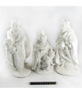 3 Reyes Magos Escayola 25 cm-Belenes y Complementos-Batallon Manualidades