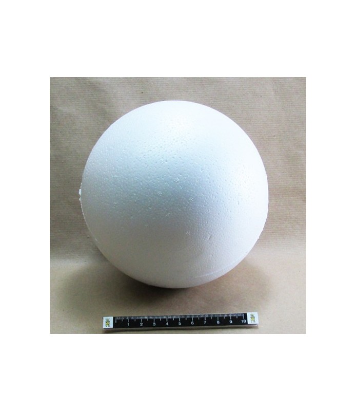 Bola de Porex de 16 cm. diámetro -Bolas y Semibolas de Porex-Batallon Manualidades