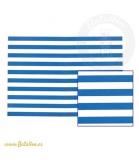Líneas Azul/Blanco 50x30 cm.