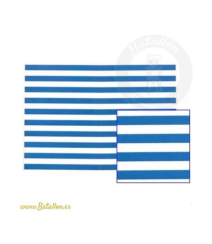 Líneas Azul/Blanco 50x30 cm.