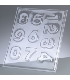 Molde de plástico rígido de Números "Efco"