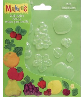 Molde de plástico de Frutas "Makins"-Moldes Medianos-Batallon Manualidades