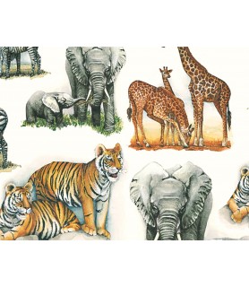 Papel Decoupage 50 x 70 cm Animales Africanos-Animales-Batallon Manualidades