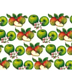 Papel para decoupage manzanas verdes-Frutas y Verduras-Batallon Manualidades