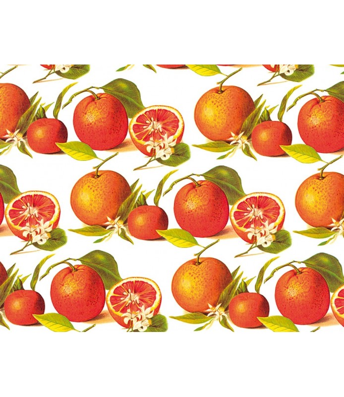 Papel para decoupage naranja-Frutas y Verduras-Batallon Manualidades