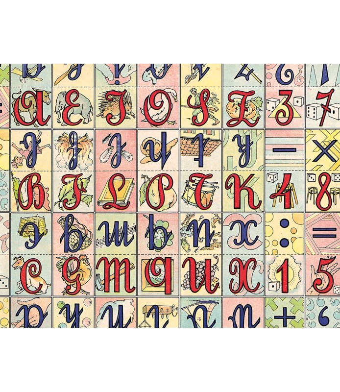 Papel para decoupage alfabeto