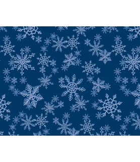 Papel para decoupage copos de nieve azul-Navidad-Batallon Manualidades