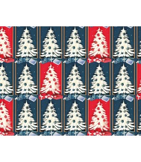 Papel para decoupage árbol navidad rojo azul-Navidad-Batallon Manualidades